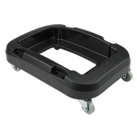 Recycling & Waste Receptacle Dolly, Polypropylene, Black, Fits: 17-1/4" x 12-1/2" M & M Nord Ouest Inc