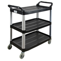 Utility Cart, 3 Tiers, 19-3/4" x 37-1/2" x 40-1/4", 250 lbs. Capacity M & M Nord Ouest Inc