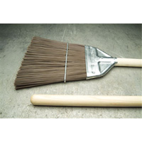Railroad Broom, Wood Handle, Polypropylene Bristles, 55" L M & M Nord Ouest Inc