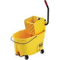 WaveBrake&reg; Mop Bucket & Wringer Combo Pack, Side Press, 11 US Gal. (44 Quart), Yellow M & M Nord Ouest Inc