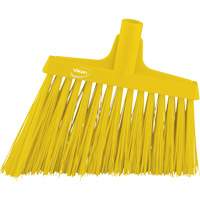 Angle Broom Head, X-Coarse Bristles, 12", Polyester, Yellow M & M Nord Ouest Inc