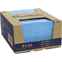 SaniWorks&reg; Choice Counter Cloths, Blue/White M & M Nord Ouest Inc