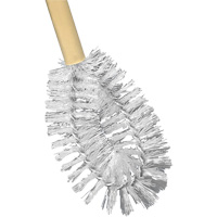 HD Toilet Brush with Wire Centre, 20" L, Polypropylene Bristles, Yellow JM742 | M & M Nord Ouest Inc