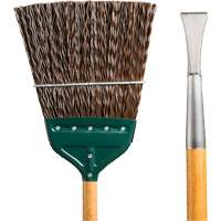 Track & Switch Broom with Heavy-Duty Forged Chisel, Wood Handle, Polypropylene Bristles, 55" L JM743 | M & M Nord Ouest Inc