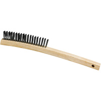 Scratch Brush, Steel, 3 x 19 Wire Rows, 13-3/4" Long M & M Nord Ouest Inc