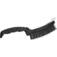 Scratch Brush, Steel, 4 x 17 Wire Rows, 12" Long M & M Nord Ouest Inc