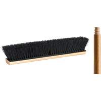 Push Broom with Handle, 18", Medium, Tampico Bristles M & M Nord Ouest Inc