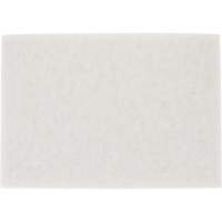 TopLine Speed Floor Pad, 14" x 20", Buffing/Cleaning/Polish, White M & M Nord Ouest Inc