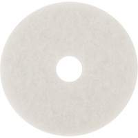 Floor Pad, 10", Buffing/Cleaning/Polish, White M & M Nord Ouest Inc