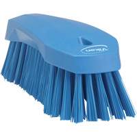 Large Angled Hand Brush, Stiff Bristles, 8" Long, Blue M & M Nord Ouest Inc