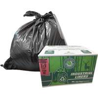 Sacs à déchets EcoLogo<sup>MD</sup>, T-Fort, 48" la x 60" lo, Transparent, Dessus ouvert JO159 | M & M Nord Ouest Inc
