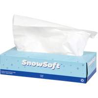 Papier-mouchoir de premi&egrave;re qualit&eacute; Snow Soft, 2 pli, 7,4" lo x 8,4" la, 100 feuilles/boîte M & M Nord Ouest Inc