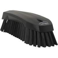 Large Angled Hand Brush, Stiff Bristles, 8" Long, Black M & M Nord Ouest Inc