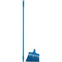 T&ecirc;te &agrave; balai en angle avec manche en m&eacute;tal, Crins Extra-ferme, 12", Polyester, Bleu M & M Nord Ouest Inc