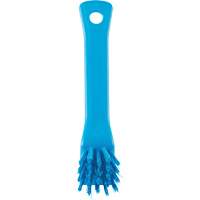 Brush with Scraping Edge, Stiff Bristles, 6" Long, Blue M & M Nord Ouest Inc