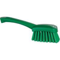 Short-Handled Washing Brush, Soft Bristles, 10-1/2" Long, Green M & M Nord Ouest Inc