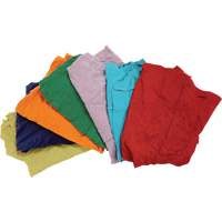 Chiffons fabriqués à partir de matériaux recyclés, Coton, Mélange de couleurs, 25 lb JP783 | M & M Nord Ouest Inc