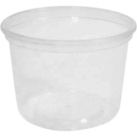 Contenant &agrave; charcuterie transparent sans couvercle MicroGourmet 16 oz, Plastique, Ronde M & M Nord Ouest Inc