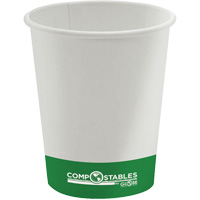 Gobelets en papier compostable chaud/froid à paroi simple, 16 oz, Multicolore JP930 | M & M Nord Ouest Inc