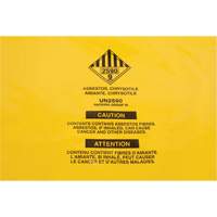 Hazardous Waste Liners, Asbestos, 40" L x 35" W, 3 mils M & M Nord Ouest Inc