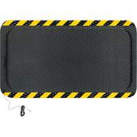 Tapis conductible Hog Heaven, 3' la x 5' lo, 5/8" &eacute;paisseur, Noir/Jaune, Nitrile M & M Nord Ouest Inc
