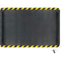 Tapis conductible Hog Heaven, 4' la x 6' lo, 5/8" &eacute;paisseur, Noir/Jaune, Nitrile M & M Nord Ouest Inc
