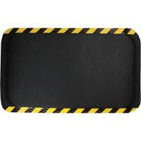 Hog Heaven Mat, Diamond, 3' x 5' x 5/8", Black/Yellow, Nitrile M & M Nord Ouest Inc
