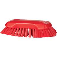 Hand Brush, Extra Stiff Bristles, 9-1/10" Long, Red JQ127 | M & M Nord Ouest Inc