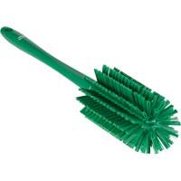 Medium Brush with Handle, Stiff Bristles, 17" Long, Green M & M Nord Ouest Inc