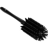 Medium Brush with Handle, Stiff Bristles, 17" Long, Black JQ190 | M & M Nord Ouest Inc