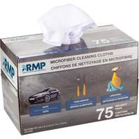Washable Cleaning Cloths, Microfibre, White M & M Nord Ouest Inc