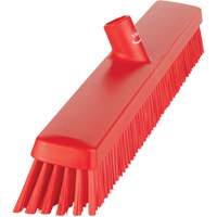 Heavy-Duty Push Broom, Fine/Stiff Bristles, 24", Red M & M Nord Ouest Inc