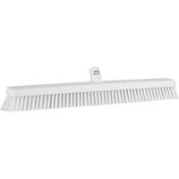 Heavy-Duty Push Broom, Fine/Stiff Bristles, 24", White M & M Nord Ouest Inc