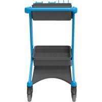 Chariot de nettoyage HyGo, 30,7" x 20,9" x 40,6", Plastique/Acier inoxydable, Bleu JQ264 | M & M Nord Ouest Inc
