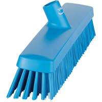 Push Broom Head, Fine/Stiff Bristles, 16-1/2", Polyester/Polypropylene, Blue M & M Nord Ouest Inc