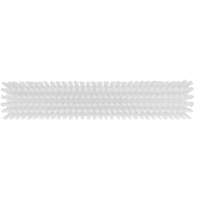 Push Broom Head, Fine/Stiff Bristles, 16-1/2", Polyester/Polypropylene, White M & M Nord Ouest Inc