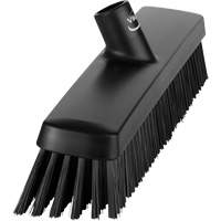Push Broom Head, Fine/Stiff Bristles, 16-1/2", Polyester/Polypropylene, Black M & M Nord Ouest Inc