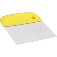 Flexible Stainless Steel Dough Cutter/Scraper, Yellow, 4-1/2" W x 5-3/4" L M & M Nord Ouest Inc