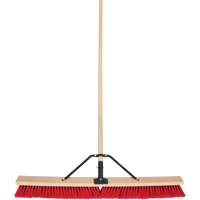 Push Broom with Braced Handle, 36", Medium, PVC Bristles M & M Nord Ouest Inc