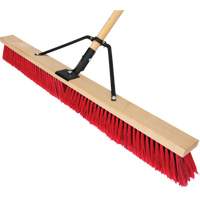 Push Broom with Braced Handle, 36", Medium, PVC Bristles M & M Nord Ouest Inc