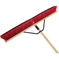 Push Broom with Braced Handle, 36", Medium, PVC Bristles M & M Nord Ouest Inc