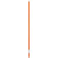 Manche, Balai/Brosse/Vadrouille &agrave; &eacute;pousseter/Support &agrave; tampon/Grattoir/Raclette/Vadrouille humide, Orange, T&eacute;lescopique, 62" - 109-2/5" lo M & M Nord Ouest Inc