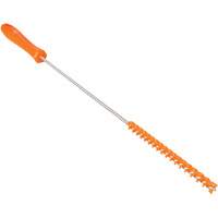 Tube Brush, Stiff Bristles, 19-7/10" Long, Orange M & M Nord Ouest Inc