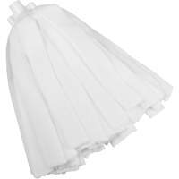 Socket Mop, White, Microfibre, Cut Style M & M Nord Ouest Inc