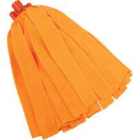 Socket Mop, Orange, Microfibre, Cut Style M & M Nord Ouest Inc