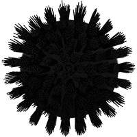 HyDrive Round Drill Brush, Extra Stiff Bristles, 3-1/10" Long, Black M & M Nord Ouest Inc