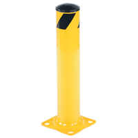 Safety Bollard, Steel, 24" H x 4.5" W, Yellow M & M Nord Ouest Inc