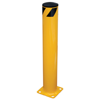Safety Bollard, Steel, 36" H x 5.5" W, Yellow M & M Nord Ouest Inc