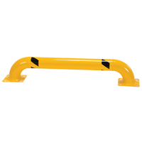 Low Profile Rack Guards, 4' W x 0.75' H, Yellow M & M Nord Ouest Inc