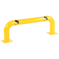 Low Profile Rack Guards, 4' W x 1.4' H, Yellow M & M Nord Ouest Inc